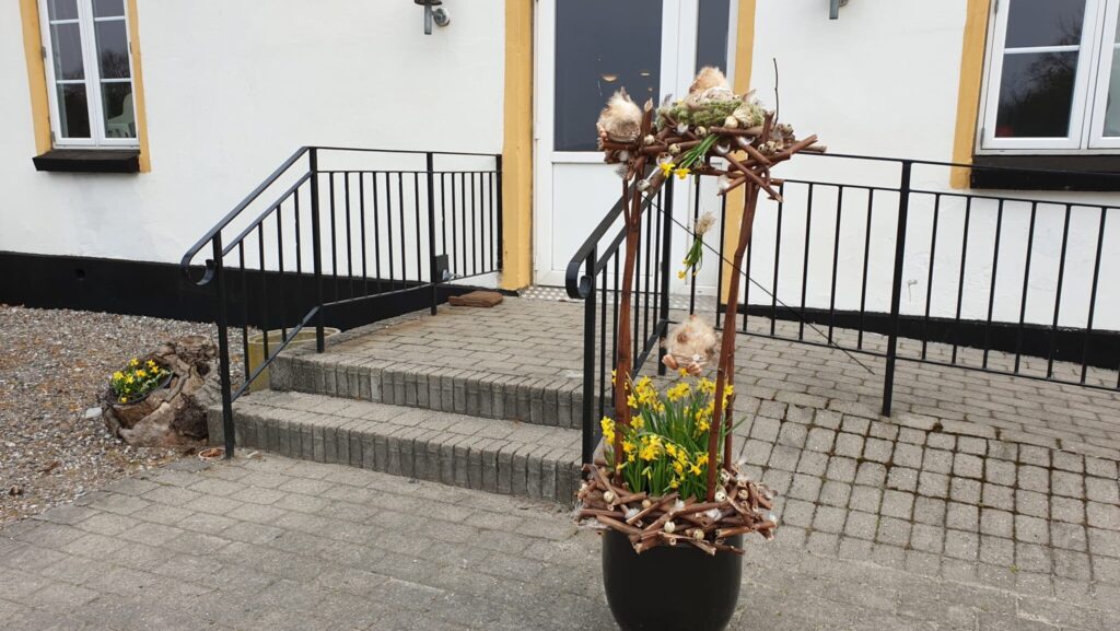 Blomst udenfor Blære Forsamlingshus